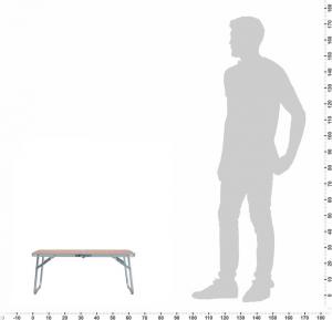 vidaXL Stolik turystyczny brązowy 60x40cm 8