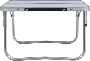 vidaXL Składany stolik turystyczny biały 60x40cm 3