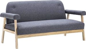 Elior 3-osobowa sofa materiałowa Eureka 3D - ciemnoszara 1