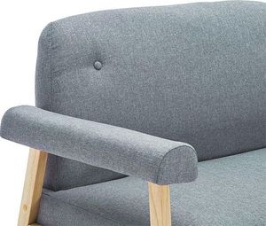 Elior Tapicerowana sofa 2-osobowa Eureka 2G - jasny szary 4