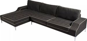 Elior Nowoczesna sofa narożna Alvena 3F - antracyt 1