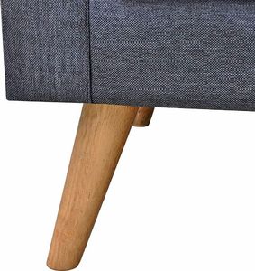 Elior Sofa dwuosobowa Lavinia 3S - ciemny szary 4