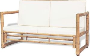 Elior Bambusowa sofa ogrodowa Belta - brązowa 1