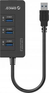 HUB USB Orico 4w1 1x RJ-45  + 3x USB-A 3.0 (HR01-U3-V1-BK-BP) 5