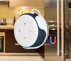 Xrec Uchwyt / Mocowanie Magentyczne / Futerał Etui Do Głośnika Amazon Echo Dot 3 - Biały 3