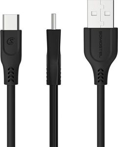 Kabel USB Somostel USB-A - microUSB Czarny (SMS-BT03 USB - micro USB Czarny) 4