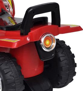 vidaXL Jeździk Quad ze światłem i dźwiękiem Czerwony 4