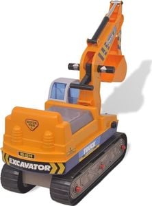 vidaXL Jeździk Kopatka Żółty 4