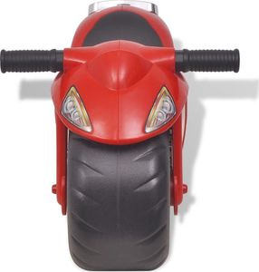 vidaXL Motocykl - jeździk, plastikowy, czerwony 2