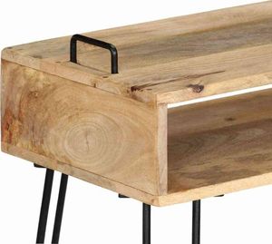 vidaXL Stolik typu konsola z litego drewna mango, 115 x 35 x 76 cm 4