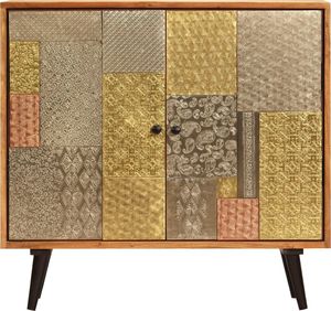 vidaXL Szafka z litego drewna akacjowego, 80x30x75 cm (247683) - 247683 3