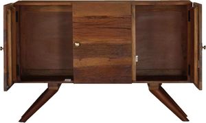 vidaXL Szafka z litego drewna odzyskanego, brązowa, 110 x 30 x 75 cm 6