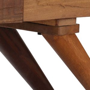 vidaXL Szafka z litego drewna odzyskanego, brązowa, 110 x 30 x 75 cm 7