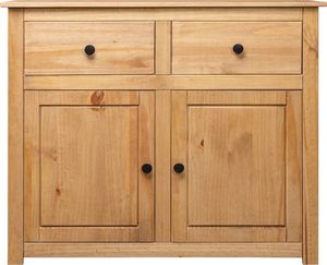 vidaXL Szafka, 93x40x80 cm, lite drewno sosnowe, seria Panama 4