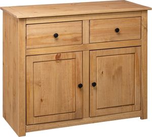 vidaXL Szafka, 93x40x80 cm, lite drewno sosnowe, seria Panama 7