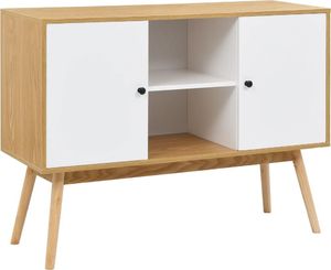 vidaXL Szafka, biała, 110 x 40 x 82 cm, MDF 1