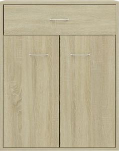 vidaXL Szafka, kolor dąb sonoma, 60 x 30 x 75 cm, płyta wiórowa 7