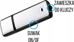 Dyktafon Nexus Black-200 8 GB z aktywacją głosem 2