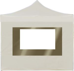 vidaXL Namiot imprezowy ze ściankami, aluminium, 2x2 m, kremowy 4