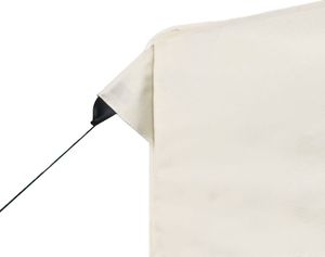 vidaXL Namiot imprezowy ze ściankami, aluminium, 2x2 m, kremowy 8