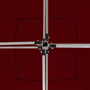 vidaXL Profesjonalny namiot imprezowy, aluminium, 2x2 m, bordowy 5