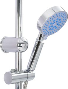 Zestaw prysznicowy vidaXL z deszczownicą z baterią chrom (145056) 8