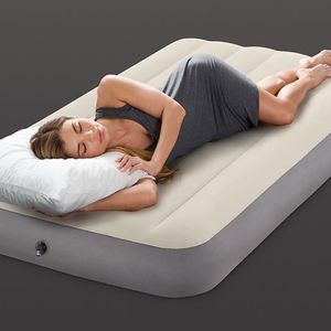 Intex Materac turystyczny Deluxe Single High szary (64707) 1