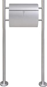 vidaXL Skrzynka na listy na stojaku, podłużna 2