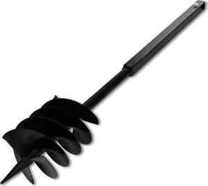 vidaXL Świder glebowy z uchwytem i rurą przedłużającą 5 m, 180 mm stal 4