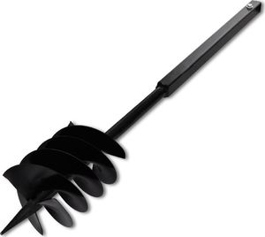 vidaXL Świder glebowy z uchwytem i rurą przedłużającą 9 m 180 mm, stal 4