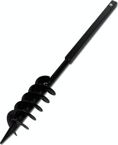 vidaXL Świder glebowy z uchwytem, 100 mm, przedłużany, 9 m, stal 5
