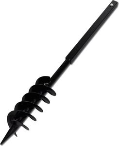 vidaXL Świder glebowy z uchwytem, 100 mm, z rurą przedłużającą, 13 m, stal 5