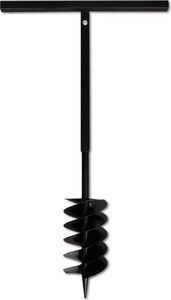 vidaXL Świder glebowy z uchwytem, 150 mm, przedłużany, 5 m, stal 5