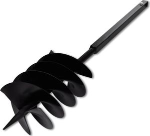 vidaXL Świder glebowy z uchwytem, 200 mm, przedłużany, 5 m, stal 4