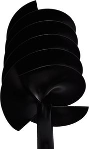 vidaXL Świder glebowy z uchwytem, 200 mm, przedłużany, 9 m, stal 6