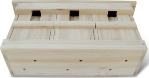vidaXL Domki dla wróbli, 2 szt., drewniane, 44 x 15,5 x 21,5 cm 2
