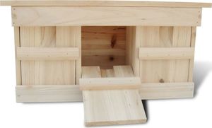 vidaXL Domki dla wróbli, 2 szt., drewniane, 44 x 15,5 x 21,5 cm 3