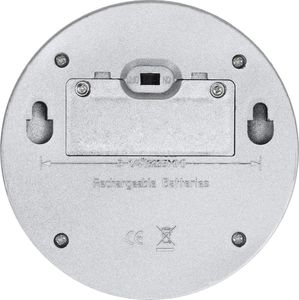 Kinkiet vidaXL Solarne lampy ścienne LED do ogrodu, 24 szt., okrągłe, srebrne 7