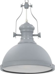 Lampa wisząca vidaXL Lampa sufitowa, szara, okrągła, E27 1
