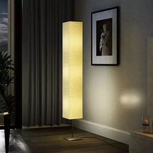 Lampa podłogowa vidaXL Lampa podłogowa ze stalową podstawą, 170 cm, beżowa 1