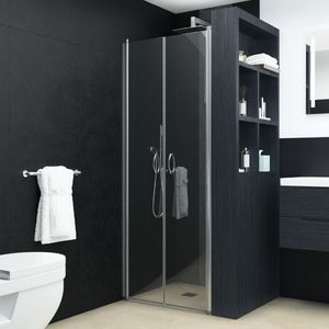 vidaXL Drzwi prysznicowe, przezroczyste, ESG, 85 x 185 cm 1