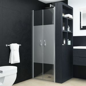 vidaXL Drzwi prysznicowe, półmatowe, ESG, 70 x 185 cm 1