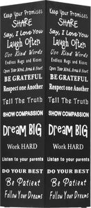 vidaXL Stojak na parasole, z krótkimi sentencjami, stalowy, czarny 2