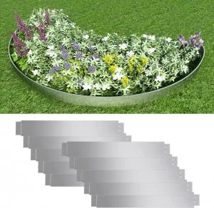 vidaXL Zestaw 10 elastycznych obrzeży ogrodowych, stal, 100 x 15 cm 1