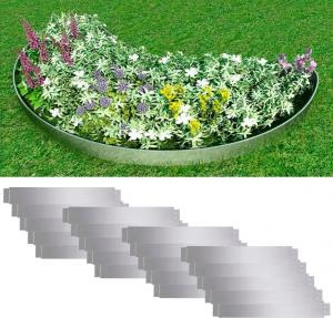 vidaXL Zestaw 20 elastycznych obrzeży ogrodowych, stalowych, 100x15 cm 1