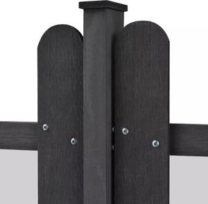 vidaXL Płot sztachetowy ze słupkami, 3 szt., WPC, 600x60 cm 3