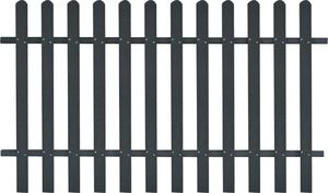 vidaXL Płot sztachetowy, WPC, 200x120 cm 2