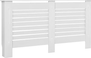 vidaXL Osłona na kaloryfer, biała, 152 x 19 x 81,5 cm, MDF 2