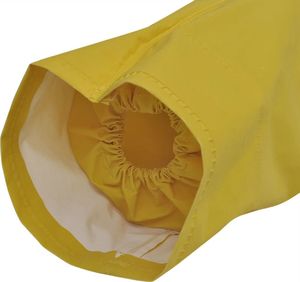 vidaXL Wodoodporny, żółty płaszcz przeciwdeszczowy z kapturem M 4