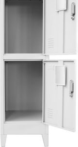 vidaXL Zamykana szafka z 3 przegrodami, 38x45x180 cm 4